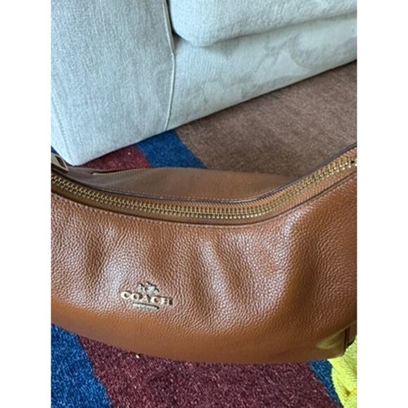 Coach Tan Leather Tote Bag - Picture 3 of 7